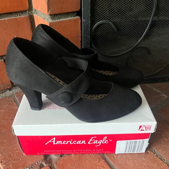 American Eagle Pumps Black Size 7 - Picture 3 of 4